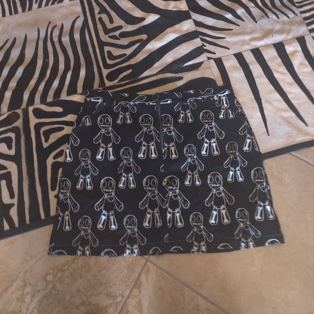 Hell Bunny voodoo doll print  skirt size 3xl 20 UK New
